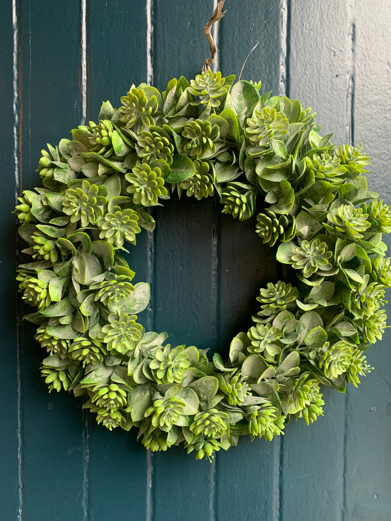 Faux Succulent Wreath